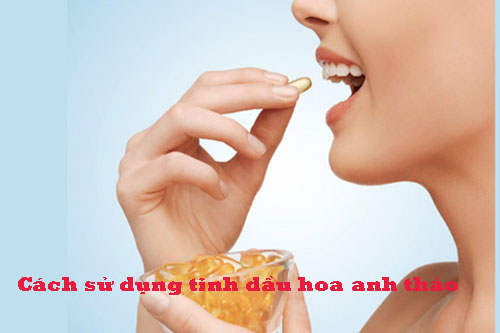 Cách sử dụng tinh dầu hoa anh thảo