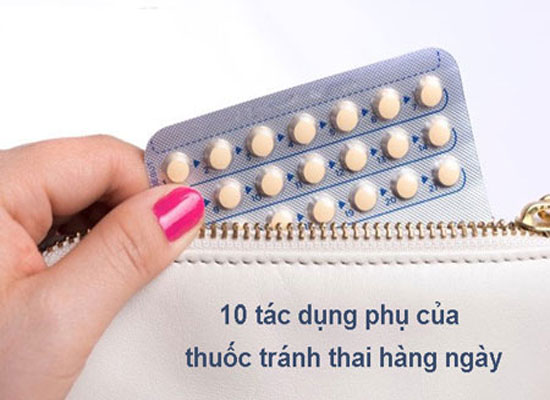 Tác dụng phụ của thuốc tránh thai hàng ngày