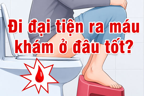 Đi đại tiện ra máu khám ở đâu tốt