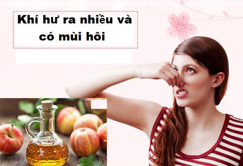 Giảm khí hư ra nhiều có mùi hôi với giấm táo